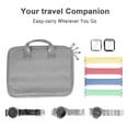 thumbnail image 2 of Kuymtek Caja de almacenamiento de correa de reloj portátil Smartwatch Band Bracelet Holder Bag (Gris), 2 of 9