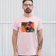 thumbnail image 3 of Tee Hunt Colorful Pitbull T-Shirt Andy Maxx Dog Lover Pet Owner Adopt Men's Tee, Light Pink, Small, 3 of 5