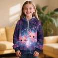 thumbnail image 2 of Pzuqiu Axolotl Hoodies for Kids Versatile Stretchy Girls' Fashion Hoodies & Sweatshirts Practical Wind Proof Long Sleeve Jacket Outfits Personalized for Young Girls Size 4-5, 2 of 7