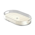 thumbnail image 3 of Bandeja de postres de frutas, bandeja decorativa transparente, bandeja ovalada para servir, bandeja de desayuno para sala de estar, fiesta, 3 of 9