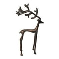 thumbnail image 2 of FRAÎCHE Holiday Brushed Metal Reindeer décor, 12-in, 2 of 7