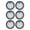 6 PACK, variant on JUANCHENG Washable Reusable HEPA Foam Filters Designed for EDEKA UVC-126735 Vacuum Cleaner Dust Container Filter Replacement