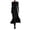 01 Black, variant on Midi Dresses for Women Mock Neck Long Sleeve Slim Fit Ruched Club Party Wedding Maxi Dress