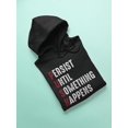 thumbnail image 3 of Smartprints Mens Graphic Hoodie Black - Push Acronym Inspiring Design Cotton Blend Classic Fit, 3 of 4