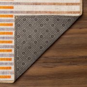My Magic Carpet 3x5 Machine Washable Kitchen Entryway Bedroom Area Rug - Flux Striped Multicolor