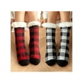 thumbnail image 3 of Winter Fuzzy Socks for Women Fleece-Lined Slipper Socks Fluffy Anti Slip Indoor Christmas Socks, 3 of 5
