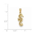 thumbnail image 2 of 14k Yellow Gold Polished Filagree Seahorse Pendant - Measures 25x9mm Wide, 2 of 2