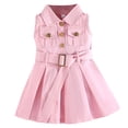 thumbnail image 1 of SBYOJLPB Robe Douce et Décontractée d'Été Sans Manches en Jean pour Bébés Filles et Tout-Petits avec Ceinture Robe d'Été Décontractée, 1 of 5