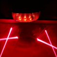 thumbnail image 1 of QJUHUNG LED Bicycle Taillights with Dual Laser Lines and 5 LED Lights  ABS Material  Vehicle Mount  Battery Powered  ≤36V Operating Voltage  Normal Water Resistance  Set of 2 Safety War, 1 of 6