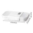thumbnail image 2 of Square Refrigerator Storage Box Reusable Plastic Kitchen Food Fruit And Vegetable Fresh Keeping Case, 2 of 2