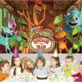 thumbnail image 2 of Dinosaur Train Backdrop Banner Party Supplies Poster Birthday Decorations Background for Photography Taspestry, 2 of 6