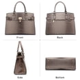 thumbnail image 3 of Top Handle Tote Handbags Work Shoulder Bags with Matching Wristlet Wallet for Women, 3 of 5