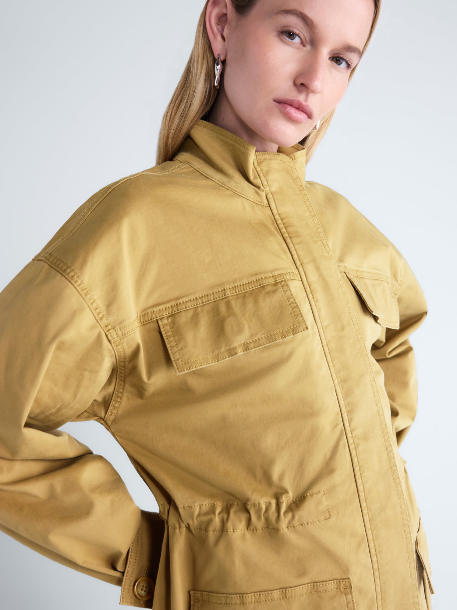 Scoop Women's and Women's Plus Cinched Waist Barn Jacket, Sizes XS-4X