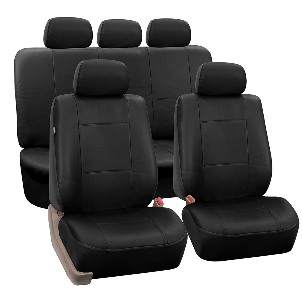 Truck FH Group FH-FB060115 Trendy Elegance Car Seat Covers Airbag Compatible and Split Bench FH1133 E-Z Travel Car Tissue Dispenser Case Solid Black- Fit Most Car SUV or Van 