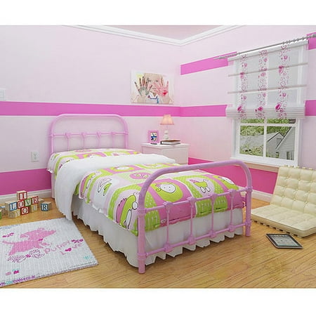 Childrens Bedroom Furniture Set - Melissa Metal Twin Bed, Multiple Colors