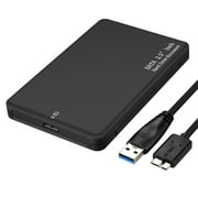 YUNDAP External Backup Hard Drive Case 2TB USB 3.0 Enclosure 2.5" Portable HDD SATA SSD with USB Cable