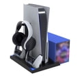 thumbnail image 4 of PS5 6-in-1 Multifunctional Cooling Stand & Charging Dock - Dual Controller Charger, Headphone Hanger & Game Disc Rack for Disc & Digital Editions | PS5 Accessories, 4 of 6