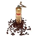 thumbnail image 4 of Sozen 7" Handmade Manual Brass Coffee Mill Grinder, Adjustable Portable Conical Burr Mill, Hand Crank Grinder for Turkish Coffee, 4 of 4