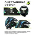 thumbnail image 4 of HAX Obsidian Full Face Dual Visor Adult Motorcycle Helmet for Motorbike Street Bike with Pinlock Ready DOT Approved, 4 of 8
