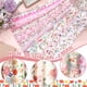 thumbnail image 3 of Rollo de Tela Ganeen 100 Piezas Tiras Florales Rosas 6.5x51 cm, 3 of 6