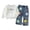C-498 White, variant on KEXE Outfits For Boys Tween Boys Clothes Summer Short Sleeve Top & Shorts Set 2-Piece Casual Outfit(7-8 Years,Blue)