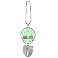 thumbnail image 1 of Berlin Germany Flat Landmark Pattern Silver Wing Car Pendant Decoration, 1 of 4