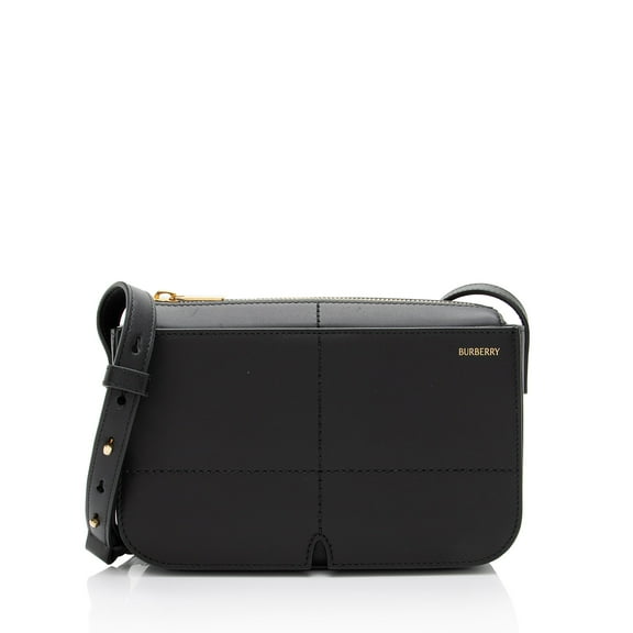 Pre-Owned Burberry Leather Snip Crossbody