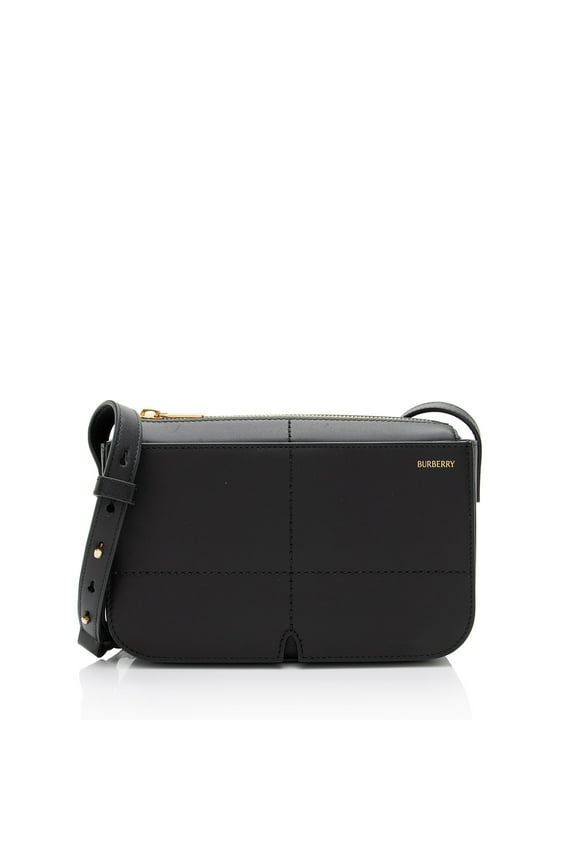 Pre-Owned Burberry Leather Snip Crossbody