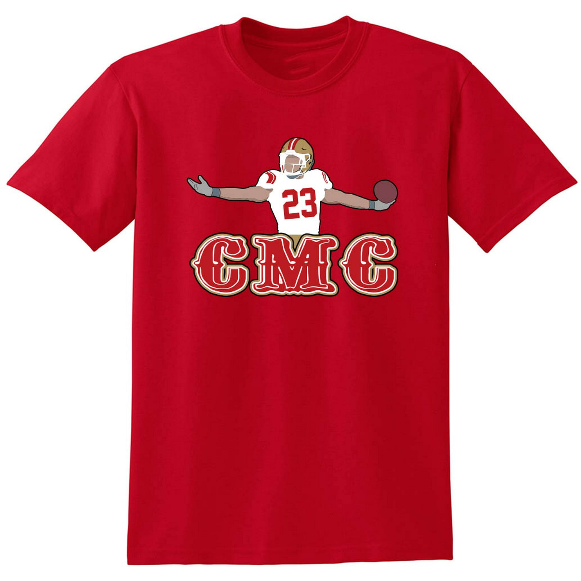 Shedd Shirts 49ers Christian McCaffrey CMC Pic T-Shirt Toddler 4T, Toddler Girl's, Red