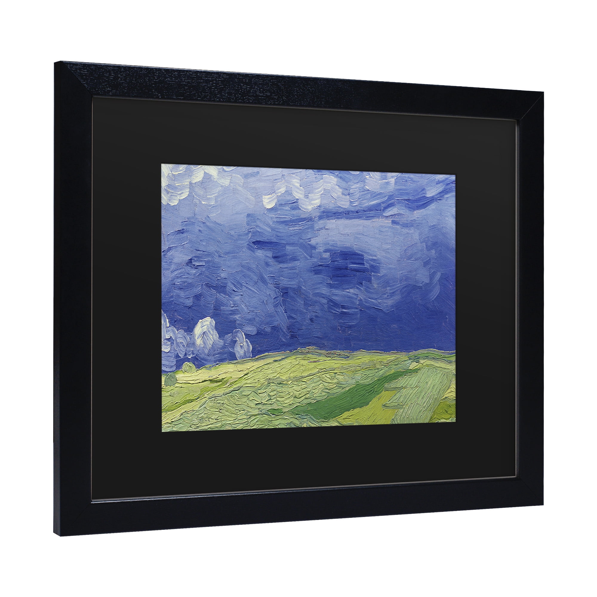 Trademark Fine Art 'Wheatfields under Thundercloud' Canvas Art by Vincent Van Gogh