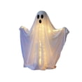 thumbnail image 2 of Halloween 39.4 Inch Light Up Ghost Outdoor Decoration DIY Kit, LED Stripe Standing Decor Spooky White Ghost Display for Halloween Party Covered Porch Gate Fireplace Ghost House, 2 of 8