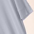 thumbnail image 5 of POIUYTR Women Summer Pajama T-shirt Dress Casual V Neck Short Sleeve Shift Pj Midi Dress Loose Fit Nightgown, 5 of 6