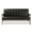 Dark Brown, variant on Baxton Studio Nikko Mid-century Modern Scandinavian Style Dark Brown Faux Leather Wooden 3-Seater Sofa