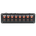 thumbnail image 2 of Panneau de Commutation LED, Protection de Circuit de Panneau de Commutation de Bande 8 Résistant à la Chaleur Imperméable pour Voiture RV Bus Bateau de Mer Rouge, Bleu, 2 of 8