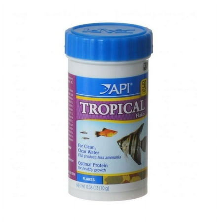 API Tropical Flakes Fish Food [Aquarium Tropical Fish Food, Aquarium Supplies] 2.16 oz (6 x 0.36 oz)