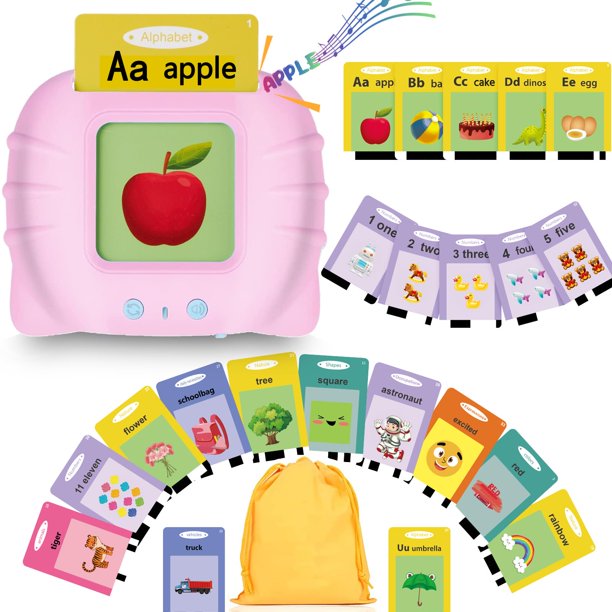Winbaby Tarjetas flash parlantes Juguetes de bolsillo para hablar - 336 palabras visuales Montessori Audible Speech Buddy Aprendizaje educativo preescolar Pocketspeech Terapia del habla Juguete para n