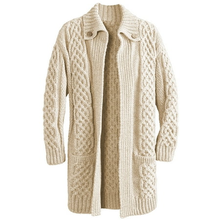 POPULAR ON THE GM Made from % Super Soft Merino Wool. Luxurious ladies sweater knitted using % super soft merino wool. The pattern of this beautiful ladies sweater is a mix of a very unique heart design pattern though the body of the sweater and complimented with the traditional honeycomb and cable .