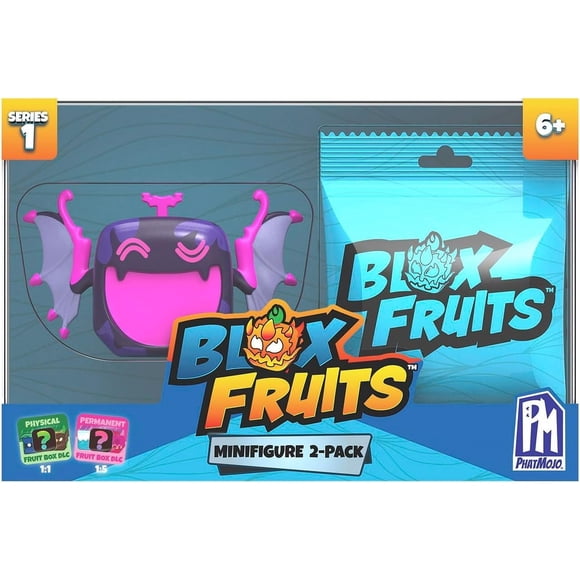 Minifigura coleccionable Blox Fruits, paquete de 2 unidades con Mystery Fruit