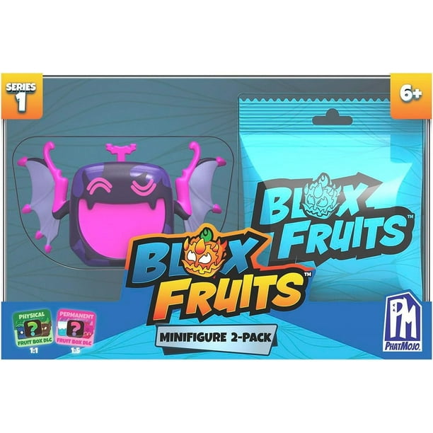 Minifigura coleccionable Blox Fruits, paquete de 2 unidades con Mystery Fruit