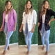 thumbnail image 2 of Blazer Mujer Chaqueta Pequeña Sastrería Maxi Abrigo Largo Abrigo Social Con Botón Deng Xun unisex, 2 of 2
