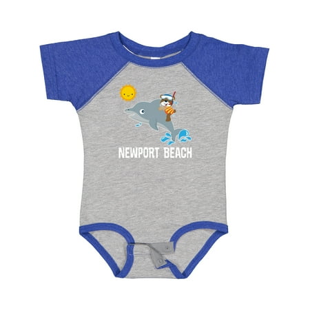 

Inktastic Newport Beach California Dolphin Gift Baby Boy or Baby Girl Bodysuit