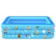 Inflatable Pool,70" X 51" X 21" Family Swimming Pool for Kids, Toddlers, Infant, Adult, Full-Sized Inflatable Blow Up Kiddie Pool for Ages 3+, Outdoor, Garden, Backyard, Summer Swim Center