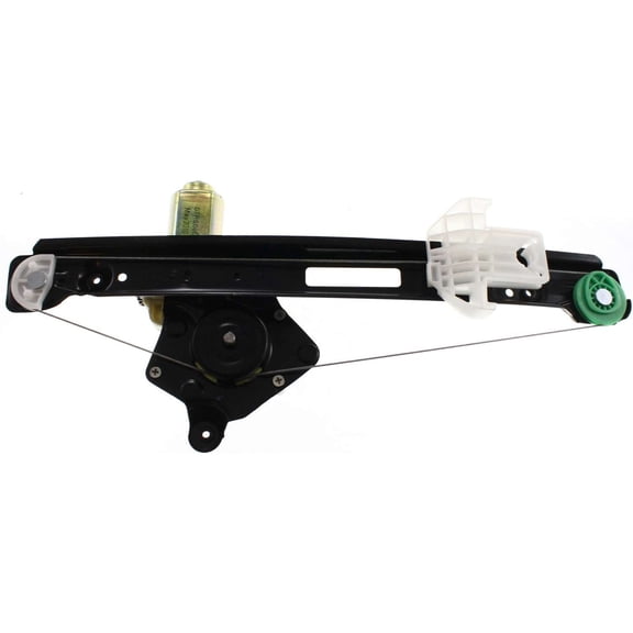 Window Regulator For 2000-2007 Ford Focus Rear, Right Passenger Sedan Power With Motor
