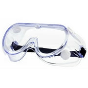 Safety Goggles Adjustable, Anti Fog, Anti Scratch, Over the Glasses, Eye Protection for Chemical Splash (Pack of 1)