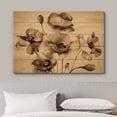 thumbnail image 3 of wall26 Canvas Print Wall Art Vintage Retro Classic Ink Orchid Flowers Nature Wilderness Wood Panels Modern Art Multicolor Zen Rustic Decorative Relax/Calm for Living Room, Bedroom, Office - 12"x, 3 of 5