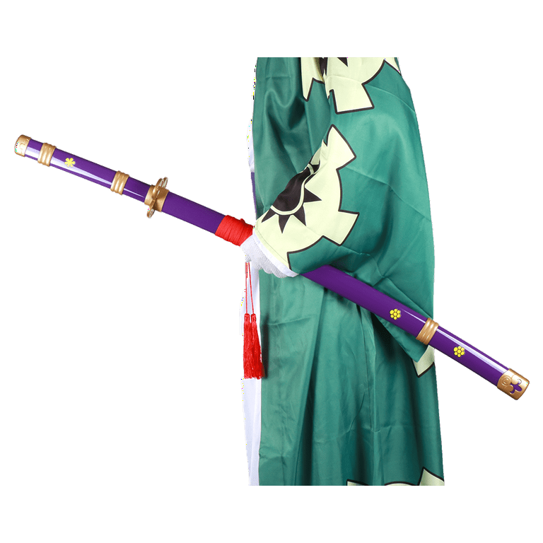 Elervino Bamboo Roronoa Zoro Sword Cosplay with Belt Holder, 41 inches,  Yama Enma Sword