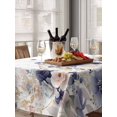 thumbnail image 6 of Purple Spring Floral Table Cloth, Waterproof Tablecloth for Rectangle Tables, Elegant Pastoral Flowers Watercolor Reusable Washable Fabric Table Cover for Restaurant Kitchen Dining Tables 60"x84", 6 of 9