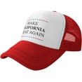 thumbnail image 1 of Make California Great Again for Unisex Baseball Cap, Breathable Mesh Adjustable Cap Black, 1 of 8