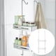 thumbnail image 5 of Estante para ducha de baño sobre la puerta para champú, jabón y cosméticos blanco, 5 of 9