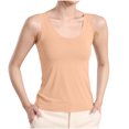 thumbnail image 2 of IUYRTFE Women's Sleeveless Round Neck Tank Top Stretch Fitted Basic Camisole for Layering and Daily Wear, 2 of 7